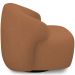 Kit 02 Poltronas Decorativa Orgânica Giratória Para Sala Living Barolo L06 Bouclê Terracota - Lyam Decor