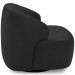 Kit 02 Poltronas Decorativa Orgânica Giratória Para Sala Living Barolo L06 Couro Preto - Lyam Decor