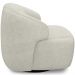 Kit 02 Poltronas Decorativa Orgânica Giratória Para Sala Living Barolo L06 Linho Cru - Lyam Decor