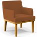 Kit 02 Poltronas Decorativa Para Sala De Estar E Recepção Beatriz W01 Bouclê Terracota - Lyam Decor