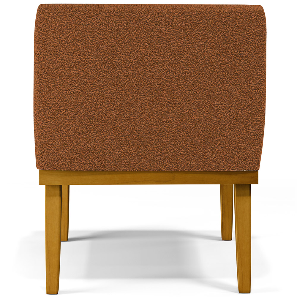 Kit 02 Poltronas Decorativa Para Sala De Estar E Recepção Beatriz W01 Bouclê Terracota - Lyam Decor