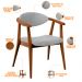 Kit 02 Poltronas Decorativa Para Sala De Estar E Recepção Cecília L02 Bouclê Cinza - Lyam Decor
