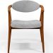 Kit 02 Poltronas Decorativa Para Sala De Estar E Recepção Cecília L02 Bouclê Cinza - Lyam Decor