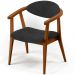 Kit 02 Poltronas Decorativa Para Sala De Estar E Recepção Cecília L02 Bouclê Preto - Lyam Decor