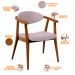 Kit 02 Poltronas Decorativa Para Sala De Estar E Recepção Cecília L02 Bouclê Rosê - Lyam Decor