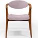 Kit 02 Poltronas Decorativa Para Sala De Estar E Recepção Cecília L02 Bouclê Rosê - Lyam Decor