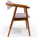 Kit 02 Poltronas Decorativa Para Sala De Estar E Recepção Cecília L02 Bouclê Rosê - Lyam Decor