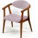 Kit 02 Poltronas Decorativa Para Sala De Estar E Recepção Cecília L02 Bouclê Rosê - Lyam Decor