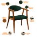 Kit 02 Poltronas Decorativa Para Sala De Estar E Recepção Cecília L02 Bouclê Verde - Lyam Decor