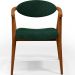 Kit 02 Poltronas Decorativa Para Sala De Estar E Recepção Cecília L02 Bouclê Verde - Lyam Decor