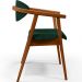 Kit 02 Poltronas Decorativa Para Sala De Estar E Recepção Cecília L02 Bouclê Verde - Lyam Decor