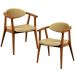Kit 02 Poltronas Decorativa Para Sala De Estar E Recepção Cecília L02 Couríssimo Casco Fendi - Lyam Decor
