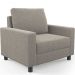 Kit 02 Poltronas Decorativa Para Sala De Estar E Recepção Malta L02 Bouclê Bege - Lyam Decor