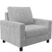 Kit 02 Poltronas Decorativa Para Sala De Estar E Recepção Malta L02 Bouclê Cinza - Lyam Decor