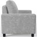 Kit 02 Poltronas Decorativa Para Sala De Estar E Recepção Malta L02 Bouclê Cinza - Lyam Decor