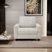 Kit 02 Poltronas Decorativa Para Sala De Estar E Recepção Malta L02 Bouclê Creme - Lyam Decor