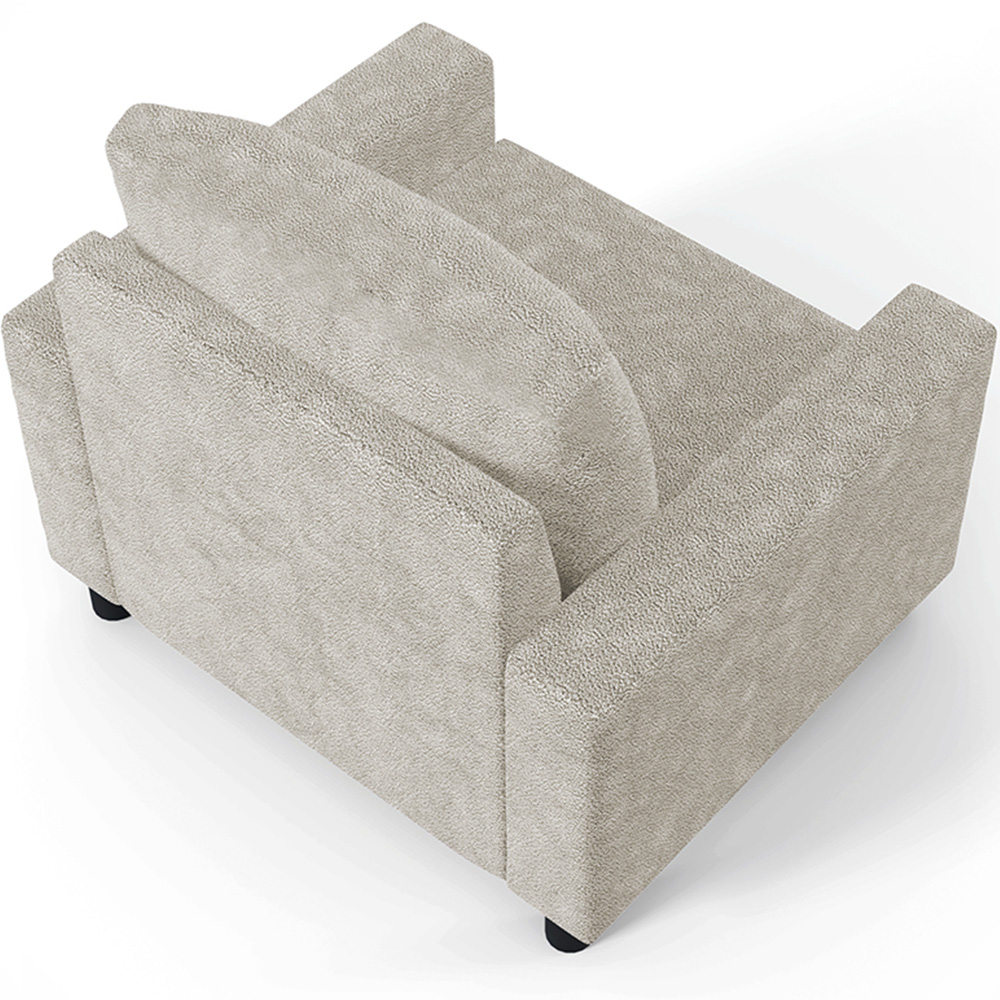 Kit 02 Poltronas Decorativa Para Sala De Estar E Recepção Malta L02 Bouclê Creme - Lyam Decor
