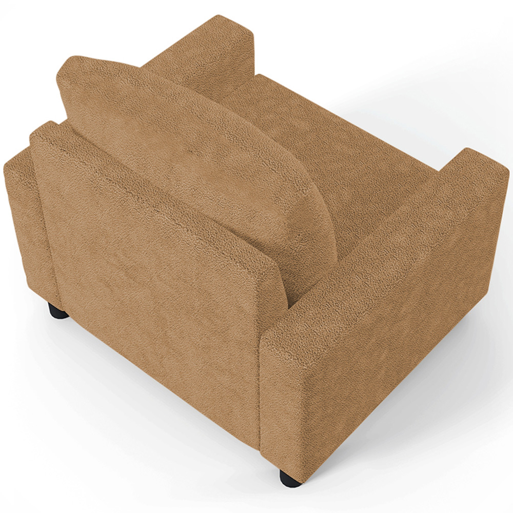 Kit 02 Poltronas Decorativa Para Sala De Estar E Recepção Malta L02 Bouclê Mostarda - Lyam Decor