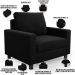 Kit 02 Poltronas Decorativa Para Sala De Estar E Recepção Malta L02 Bouclê Preto - Lyam Decor