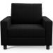 Kit 02 Poltronas Decorativa Para Sala De Estar E Recepção Malta L02 Bouclê Preto - Lyam Decor