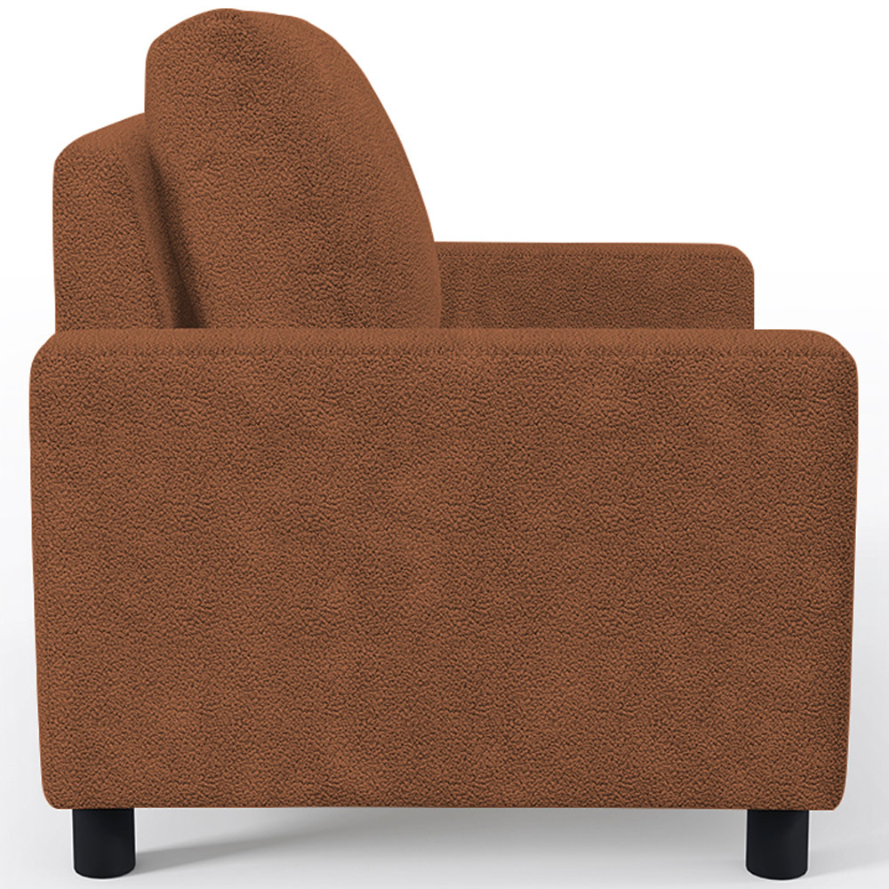 Kit 02 Poltronas Decorativa Para Sala De Estar E Recepção Malta L02 Bouclê Terracota - Lyam Decor