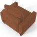 Kit 02 Poltronas Decorativa Para Sala De Estar E Recepção Malta L02 Bouclê Terracota - Lyam Decor