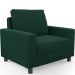Kit 02 Poltronas Decorativa Para Sala De Estar E Recepção Malta L02 Bouclê Verde - Lyam Decor