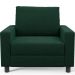 Kit 02 Poltronas Decorativa Para Sala De Estar E Recepção Malta L02 Bouclê Verde - Lyam Decor