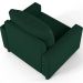 Kit 02 Poltronas Decorativa Para Sala De Estar E Recepção Malta L02 Bouclê Verde - Lyam Decor