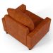 Kit 02 Poltronas Decorativa Para Sala De Estar E Recepção Malta L02 Couríssimo Camel  - Lyam Decor