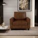 Kit 02 Poltronas Decorativa Para Sala De Estar E Recepção Malta L02 Couríssimo Marrom  - Lyam Decor