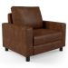 Kit 02 Poltronas Decorativa Para Sala De Estar E Recepção Malta L02 Couríssimo Marrom  - Lyam Decor