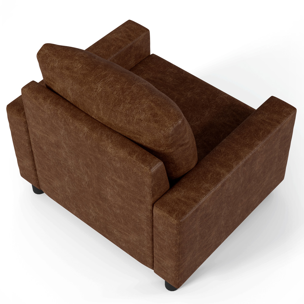 Kit 02 Poltronas Decorativa Para Sala De Estar E Recepção Malta L02 Couríssimo Marrom  - Lyam Decor