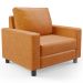 Kit 02 Poltronas Decorativa Para Sala De Estar E Recepção Malta L02 Couríssimo Whisky - Lyam Decor