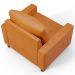 Kit 02 Poltronas Decorativa Para Sala De Estar E Recepção Malta L02 Couríssimo Whisky - Lyam Decor