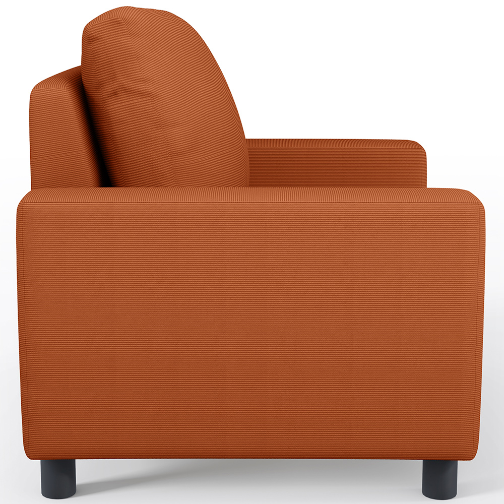 Kit 02 Poltronas Decorativa Para Sala De Estar E Recepção Malta L02 Tecido Terracota - Lyam Decor