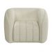 Kit 02 Poltronas Decorativa Para Sala De Estar Lazio M03 Bouclê Bege Claro - Lyam Decor