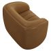Kit 02 Poltronas Decorativa Para Sala De Estar Lazio M03 Couríssimo Whisky - Lyam Decor