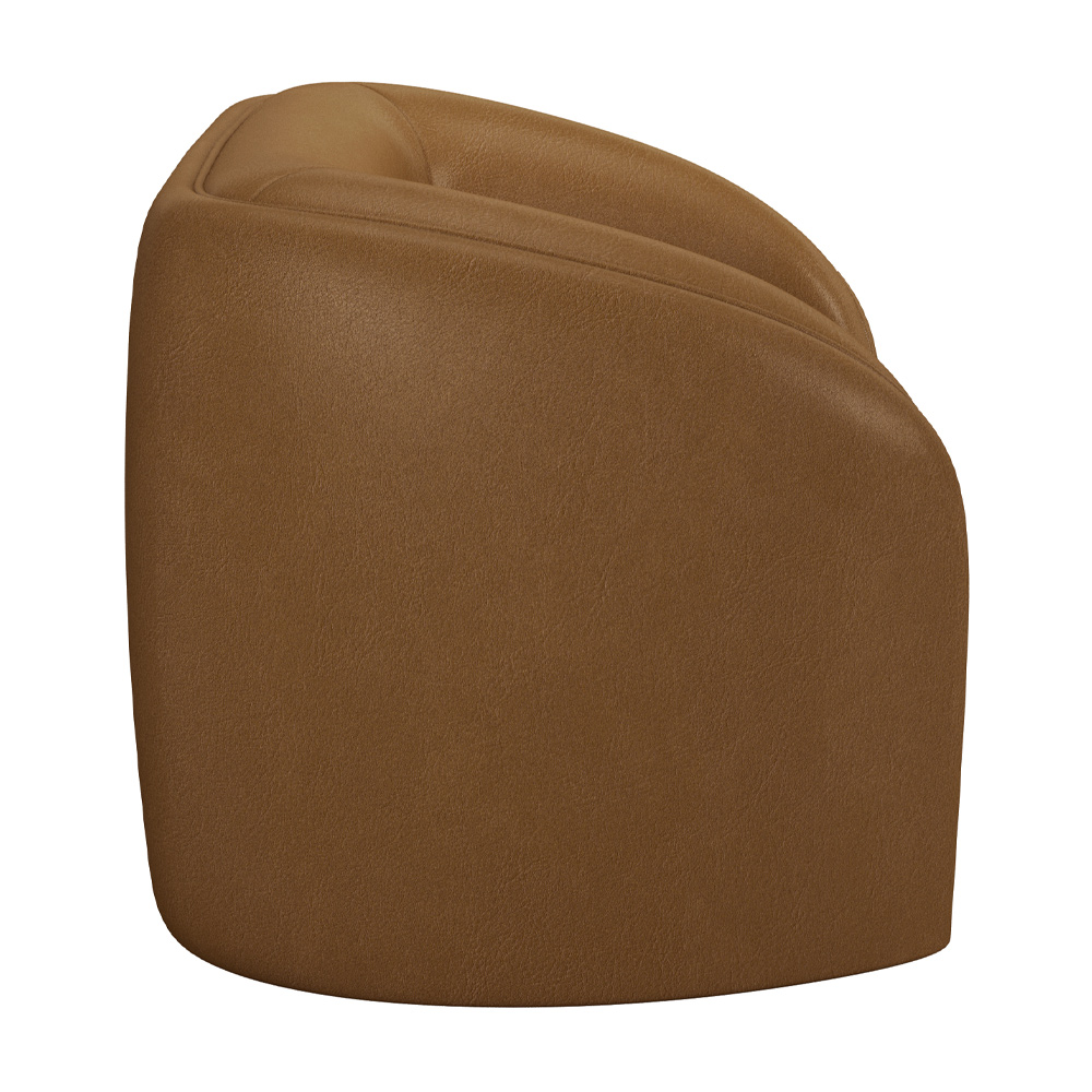 Kit 02 Poltronas Decorativa Para Sala De Estar Lazio M03 Couríssimo Whisky - Lyam Decor