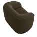Kit 02 Poltronas Decorativa Para Sala De Estar Lazio M03 Veludo Marrom - Lyam Decor