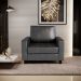 Kit 02 Poltronas Decorativa Para Sala De Estar Malta L02 Couríssimo Preto Brilho - Lyam Decor