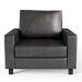 Kit 02 Poltronas Decorativa Para Sala De Estar Malta L02 Couríssimo Preto Brilho - Lyam Decor