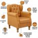 Kit 02 Poltronas Decorativa Para Sala De Estar Yara P02 Couríssimo Whisky - Lyam Decor