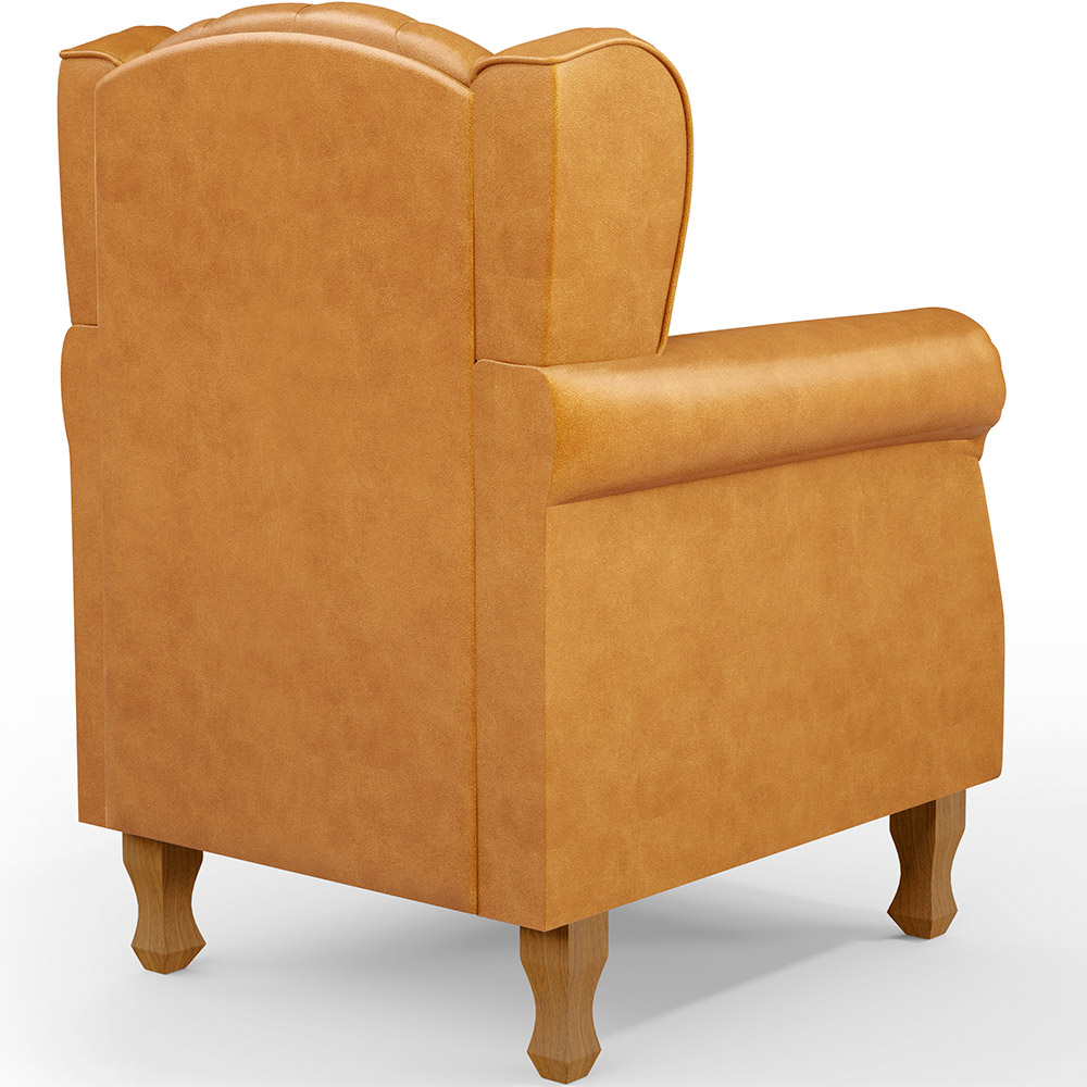Kit 02 Poltronas Decorativa Para Sala De Estar Yara P02 Couríssimo Whisky - Lyam Decor