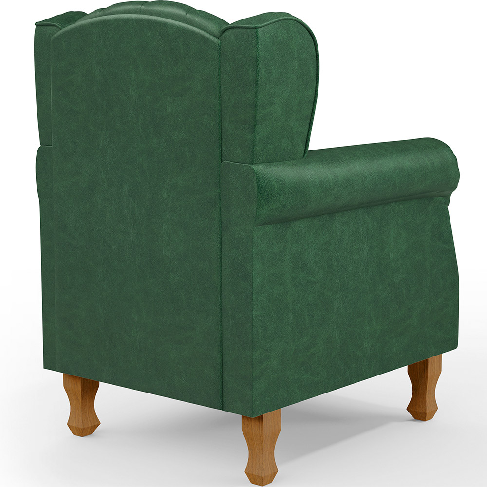 Kit 02 Poltronas Decorativa Para Sala De Estar Yara P02 Facto Verde Musgo - Lyam Decor