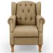Kit 02 Poltronas Decorativa Para Sala De Estar Yara P02 Linho Bege Escuro - Lyam Decor