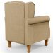 Kit 02 Poltronas Decorativa Para Sala De Estar Yara P02 Linho Bege Escuro - Lyam Decor