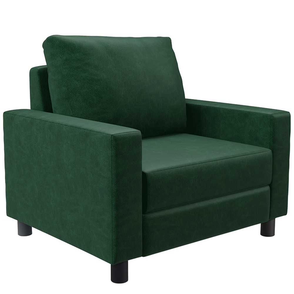 Kit 02 Poltronas Decorativa Para Sala De Estar e Recepção Malta L02 Facto Verde Musgo -Lyam Decor