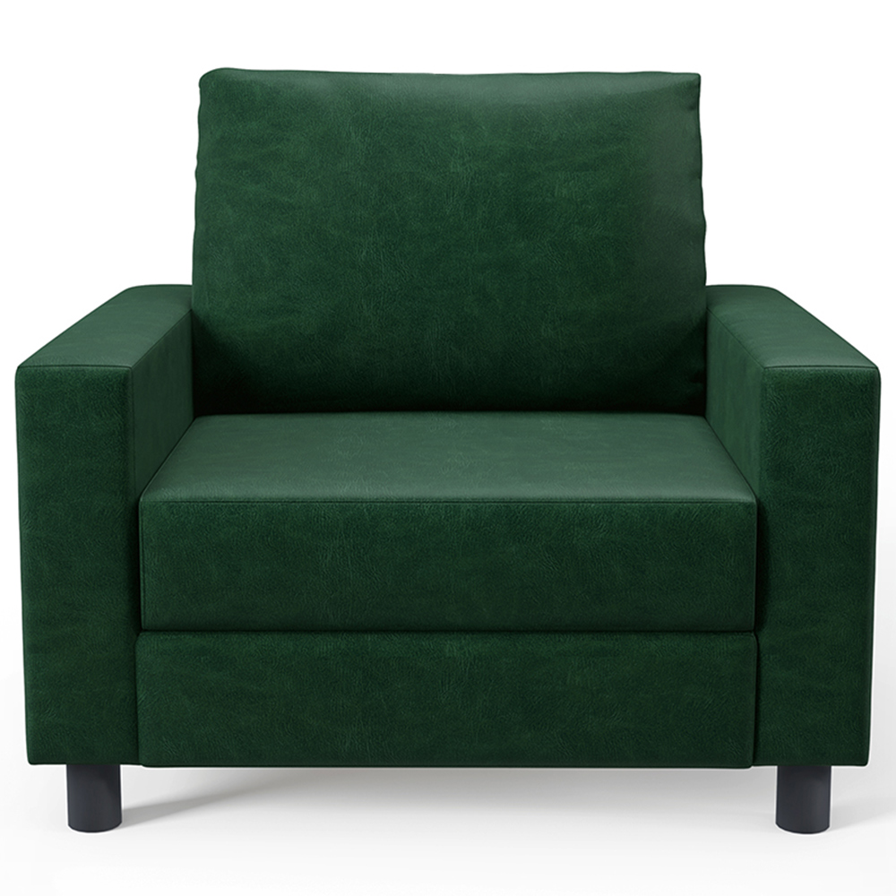 Kit 02 Poltronas Decorativa Para Sala De Estar e Recepção Malta L02 Facto Verde Musgo -Lyam Decor