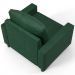 Kit 02 Poltronas Decorativa Para Sala De Estar e Recepção Malta L02 Facto Verde Musgo -Lyam Decor